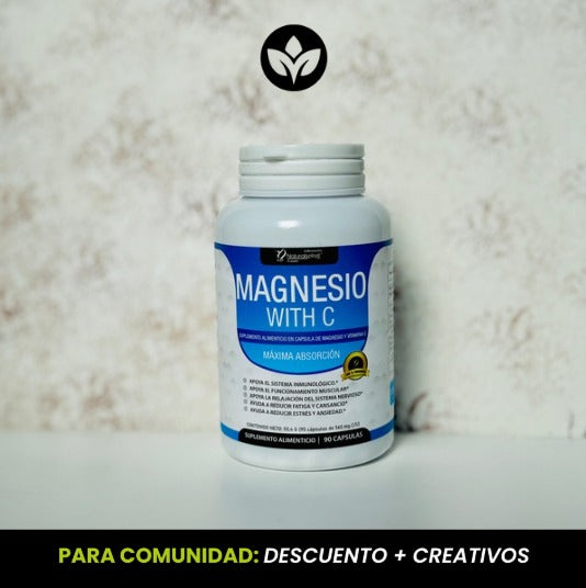 Magnesio With C 90cap Funsion Muscular