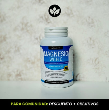 Magnesio With C 90cap Funsion Muscular