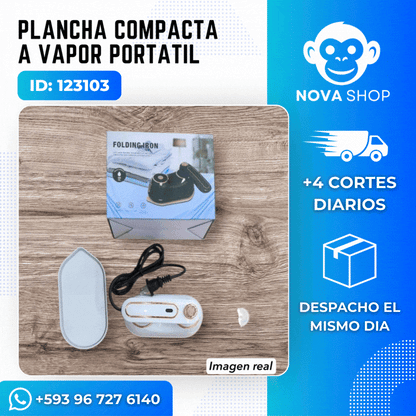 Mini Plancha Vapor Calentamiento Rapido