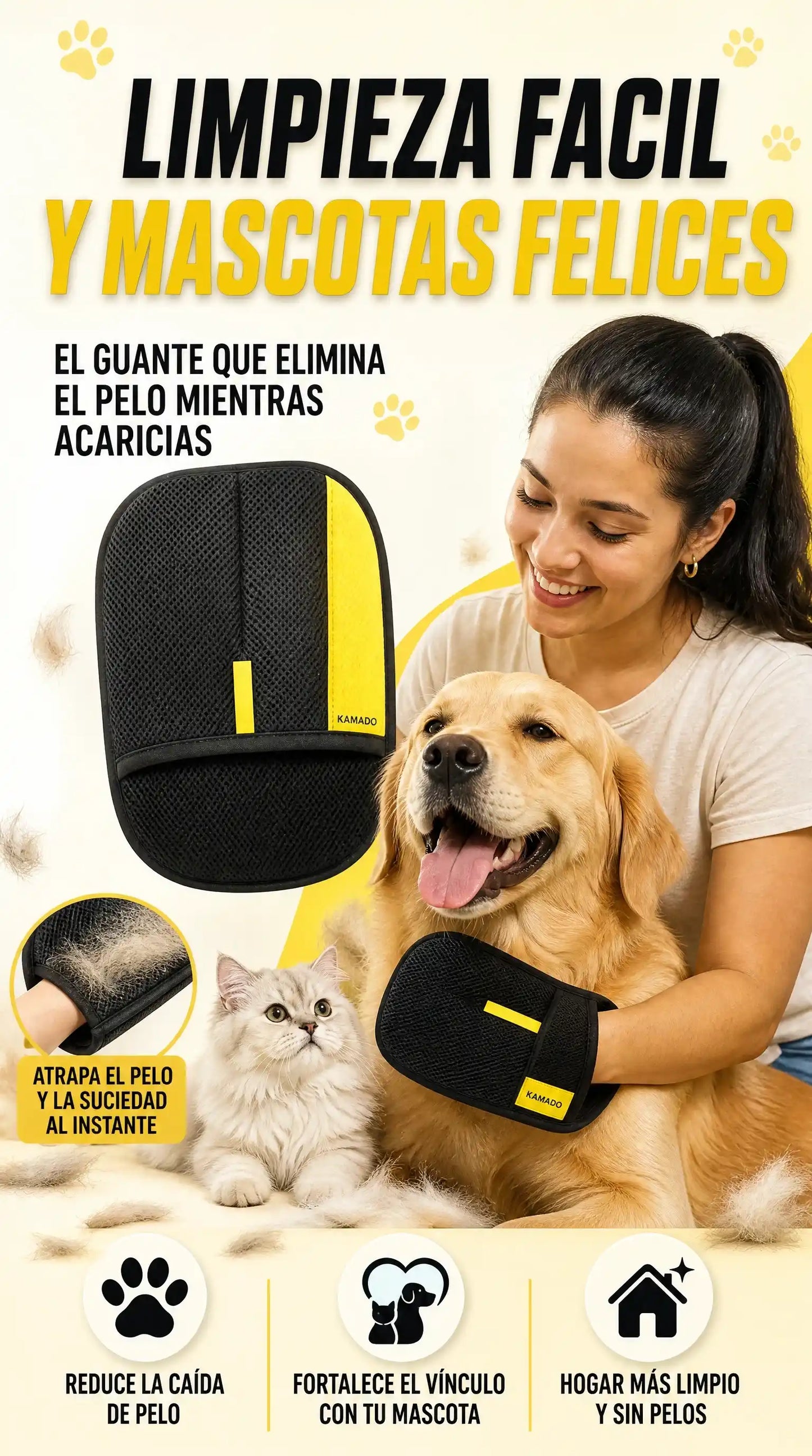 Guante quita pelusas