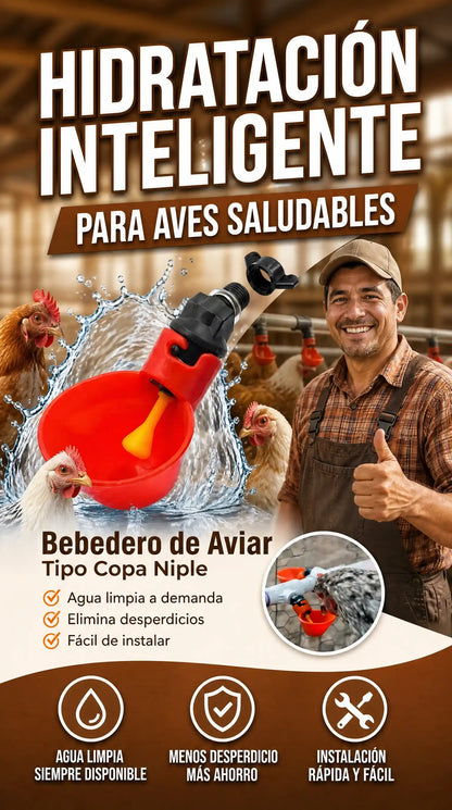 bebedero aviar tipo copa