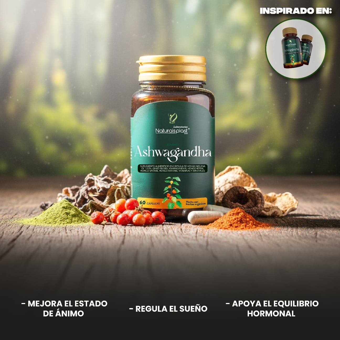 Ashwagandha Bienestar y Calma 60 Cápsulas