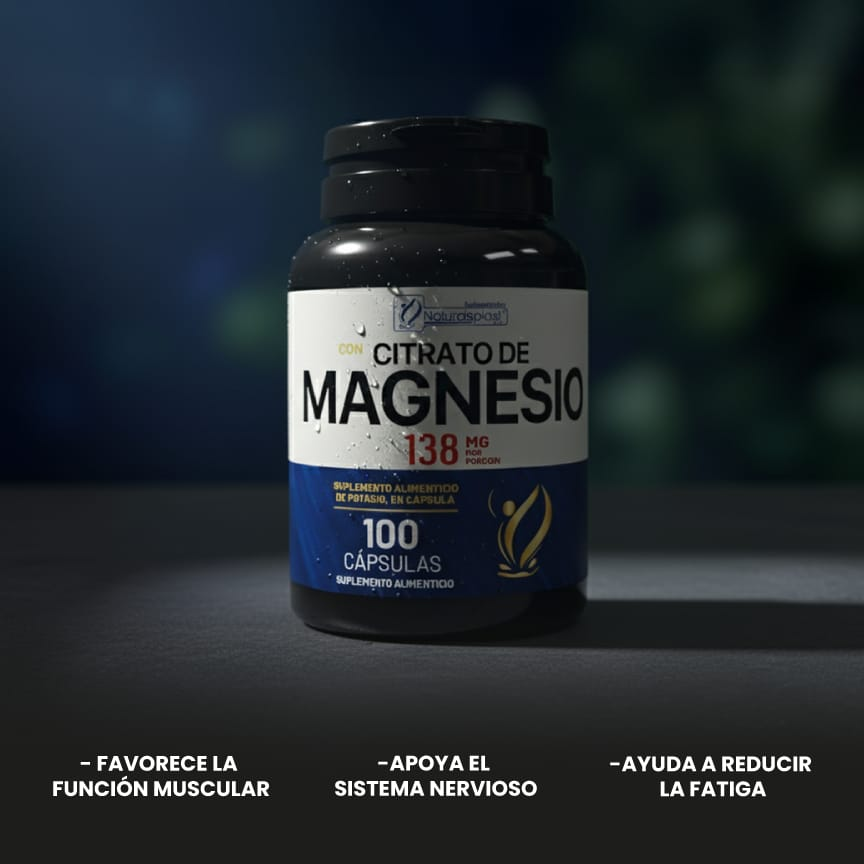 Citrato de Magnesio 100 Cápsulas