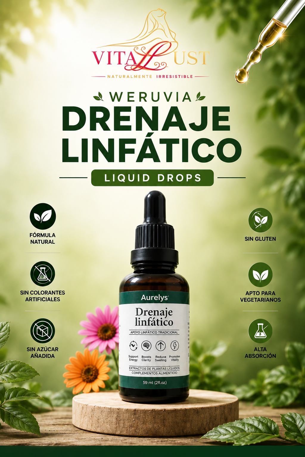 Drenaje Linfático en Gotas — 59 ml 🌿