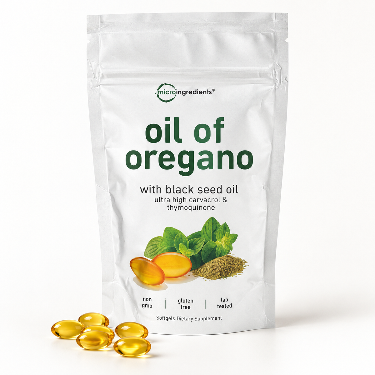 Aceite de Orégano + Semilla Negra | Cápsulas Blandas